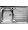 Pyramis Stainless Steel Sink International 1B 1D Satin Seated (80x50cm)