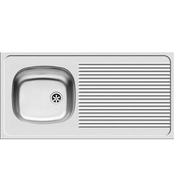 Pyramis Stainless Steel Sink International Satin Seated 1B 1D (100x50cm)