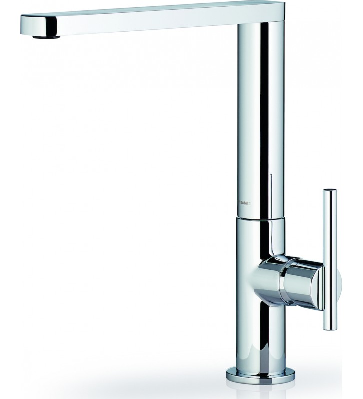 Sink Faucet Pyramis Grazia Elegant Tall Mixing Chrome With Ceramic Tray