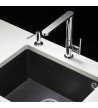 Sink Faucet Pyramis Grazia Elegant Tall Mixing Chrome With Ceramic Tray