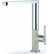 Sink Faucet Pyramis Grazia Elegant Tall Mixing Chrome with Beige With Ceramic Tray (090920601)