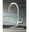 Pyramis Amada Sink Faucet High Mixing Chrome With Ceramic Tray