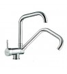 Pyramis Contralto Sink Faucet Foldable With Ceramic Disk Mixing Chrome Suitable for Opening Window