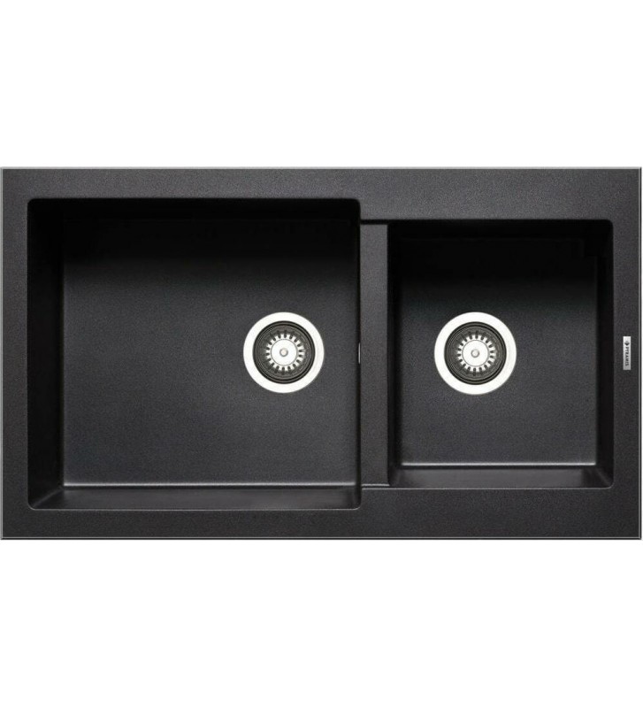 Sink Pyramis Pyragranite Alazia (86X50) 1 3 / 4B Reversible