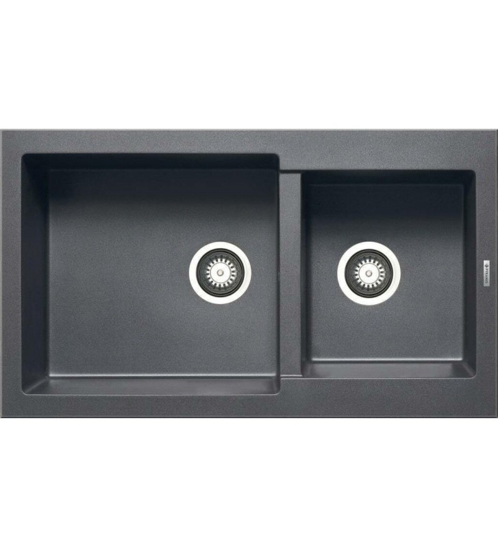 Sink Pyramis Pyragranite Alazia (86X50) 1 3 / 4B Reversible