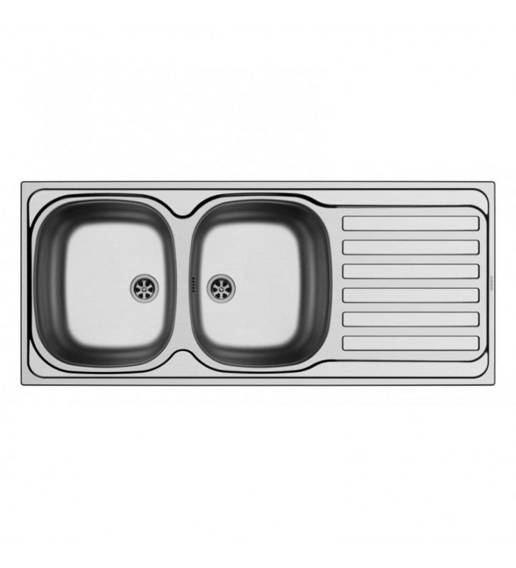 Stainless Steel Sink Pyramis Maidtec Derby 116x50 2B 1D