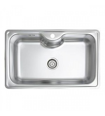 Stainless Steel Sink Pyramis Inset 1B 80x50cm