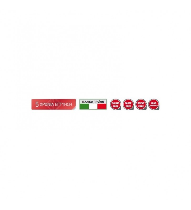 Μπαταρία Νεροχύτη Pyramis Dolore Τρίοδη (κατάλληλη για σύνδεση με φίλτρο νερού) Ασημί Αναμεικτική Με Κεραμικό Δίσκο