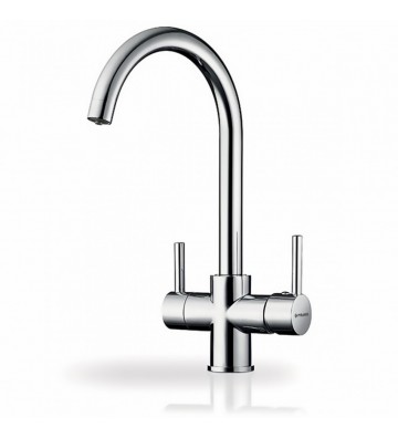 Pyramis Dolore Triode Sink Faucet (Suitable for connection with water filter) Silver Mixer With Ceramic Disc