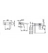Washbasin Faucet Built-in Demm Sleek Rose Gold without pop-up valve (9918RG)