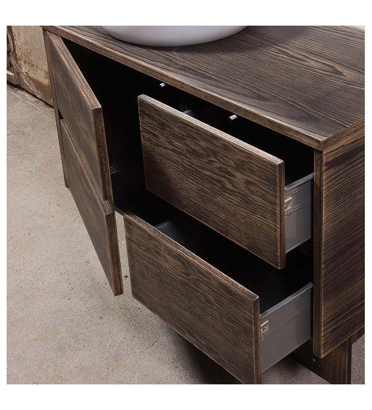 Bathroom Furniture Nova 150 Plywood with Oak upholstery and Special Aging Style