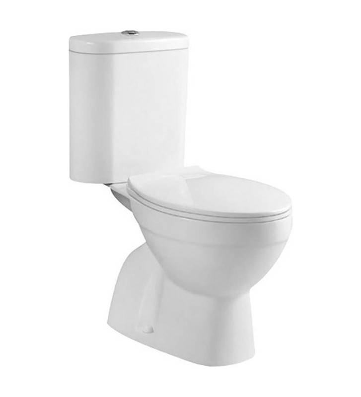 Λεκάνη Σετ Pyramis Nerita Δαπέδου S-Trap (Κατωστόμια) με Κάλυμμα Soft Close & Καζανάκι