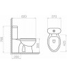 Basin Set Pyramis Nerita Floor S-Trap (Bottoms) with Soft Close Cover & Cistern