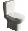 Serel Vela PC Set Basin With Bidet System with Cistern, Mechanism & Bakelite Cover (61cm) White Rear Mouth