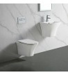 Hanging Basin Rimless Bianco Ceramica Delia with Bakelite Cover (49cm)