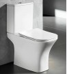 Basin Set Bianco Ceramica Delia Rimless with Cistern with Slim Cover Soft Close