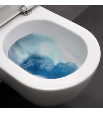 Basin Set Bianco Ceramica Delia Rimless with Cistern with Slim Cover Soft Close