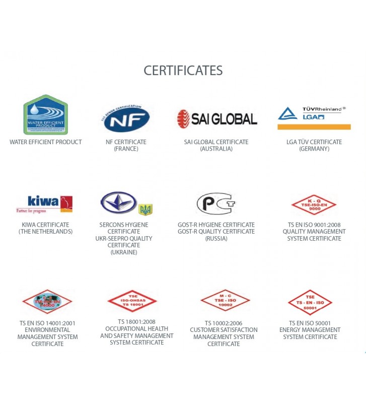 Porcelain Bath Sink Wall Mounted Serel Friendly 55x39 cm White