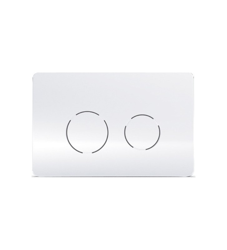 Wisa Circle F099-300 White Control Panel for Built-in Cisterns