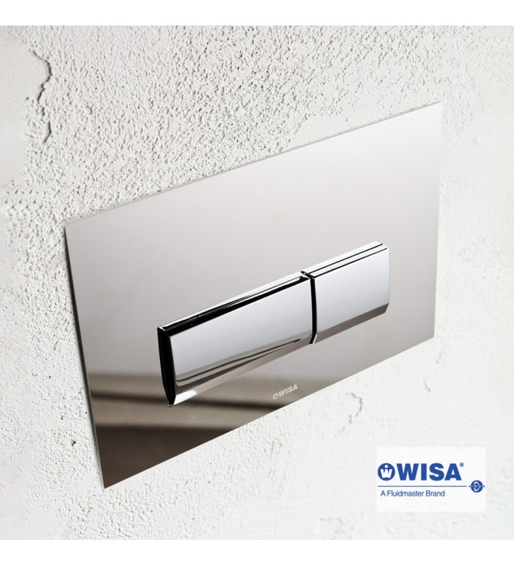 Easy-Touch Wisa Vivente F390-100 Inox 100% Control Panel for Built-in Cisterns