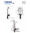 Wisa Slim Fit Built-in Boiler (2917) Single Brick for Hanging Basin