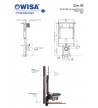 Built-in Cistern Wisa Slim 90 (2851) Single Brick For Hanging Basin Outlet Bottom