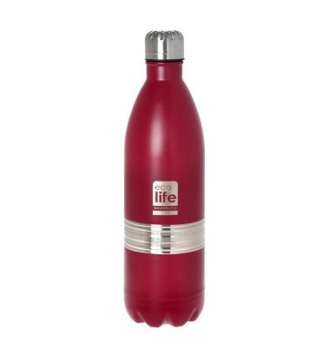Ecological thermos Ecolife Red thermos 1L with double walls