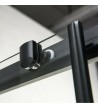 Cabin Sliding Entrance Door Devon Flow Slider 1 + 1 Black matt h.195