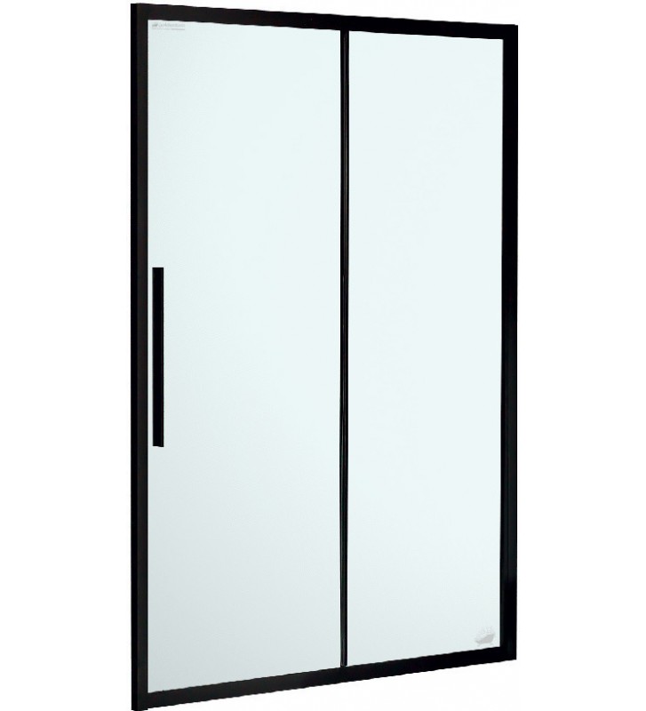 Cabin Sliding Entrance Door Devon Flow Slider 1 + 1 Black matt h.195