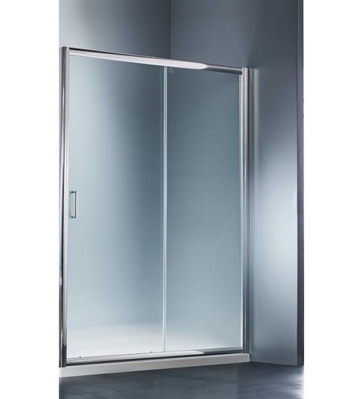 Καμπίνα Συρόμενη Πόρτα Εισόδου Κρύσταλλο Starlet Slider Fabric 1+1 Chrome h.180