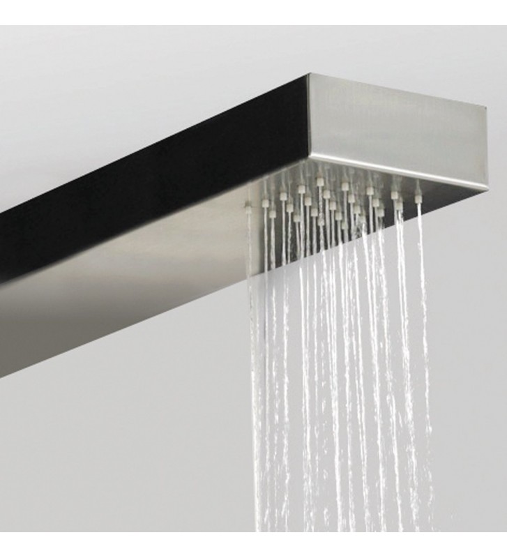 Icos Neda Outdoor Shower Column in Stainless Steel Height 210 cm