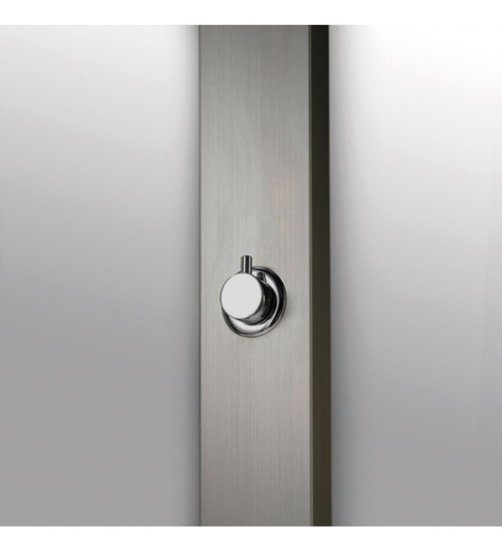 Icos Neda Outdoor Shower Column in Stainless Steel Height 210 cm