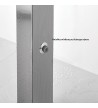Icos Neda Outdoor Shower Column in Stainless Steel Height 210 cm