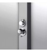 Icos Neda Mix 2 Outlets Thermomix Outdoor Shower Column Stainless Steel Height 210 cm