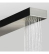 Icos Neda Mix 2 Outlets Thermomix Outdoor Shower Column Stainless Steel Height 210 cm