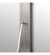 Icos Neda Mix 2 Outlets Thermomix Outdoor Shower Column Stainless Steel Height 210 cm
