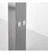 Icos Neda Mix 2 Outlets Thermomix Outdoor Shower Column Stainless Steel Height 210 cm