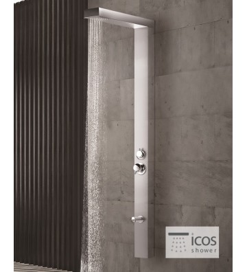 Icos Thea Mix Inox AISI 316 Wall Mounted Thermomixing Shower Column Indoor / Outdoor