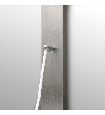 Στήλη Ντους Θερμομικτική Επίτοιχη Εσωτερικού / Εξωτερικού Χώρου Icos Thea Mix Inox AISI 316