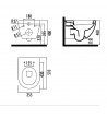 Creavit Free Hanging Basin White with cover (FE320)