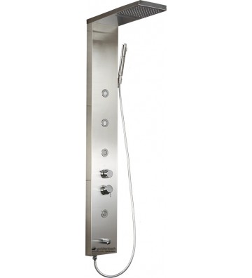 Hydromassage Column - Shower Dolce Vita Elite-110 Inox Matt Thermomixing 5 Stainless Steel Outlets Height 143cm