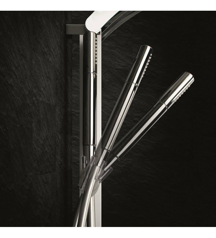 Στήλη  Ντους Dolce Vita Idea Spout Satin Θερμομικτική από μασίφ Αλουμίνιο 3 Εξόδων  Ύψος 136,4cm