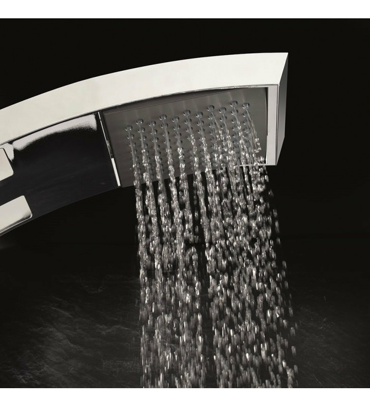 Στήλη  Ντους Dolce Vita Idea Spout Satin Θερμομικτική από μασίφ Αλουμίνιο 3 Εξόδων  Ύψος 136,4cm