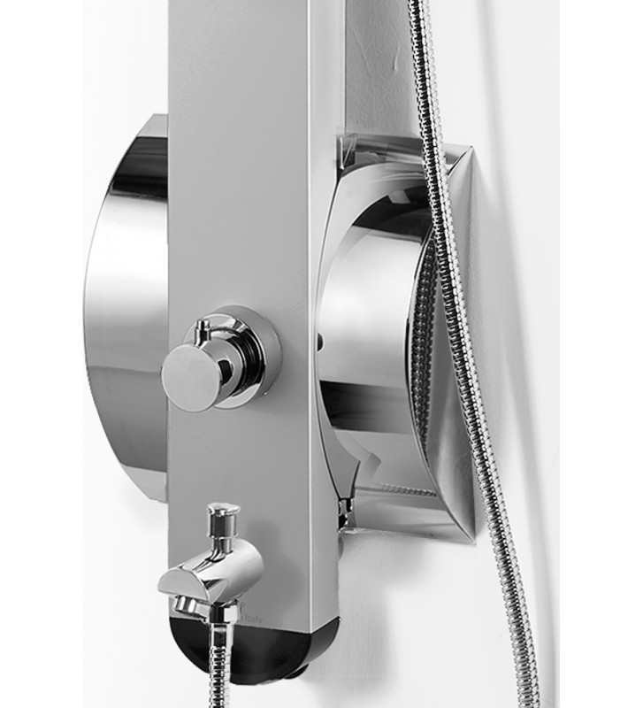 Στήλη  Ντους Dolce Vita Idea Spout Satin Θερμομικτική από μασίφ Αλουμίνιο 3 Εξόδων  Ύψος 136,4cm