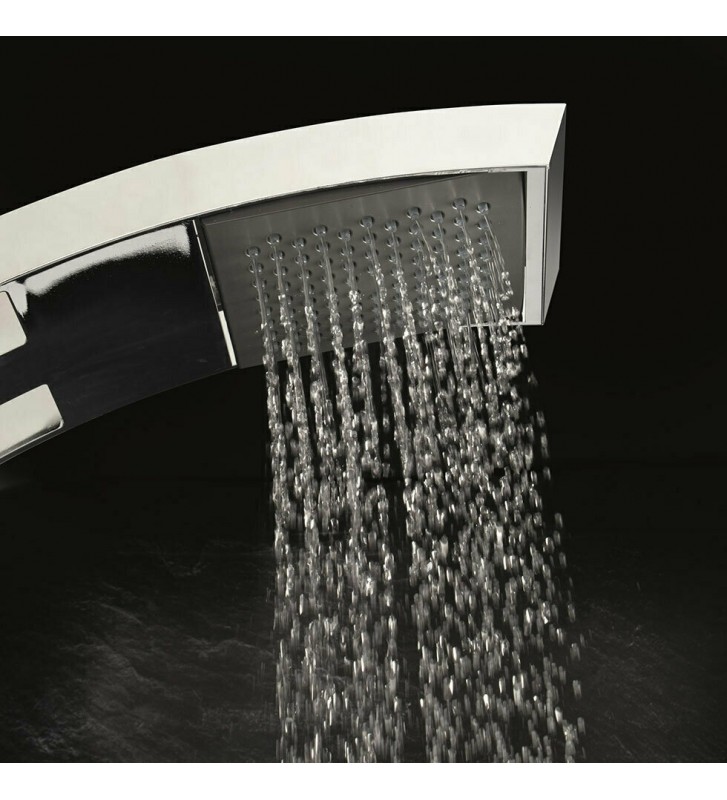 Στήλη  Ντους Dolce Vita Idea-100 Satin  Θερμομικτική από μασίφ Αλουμίνιο 2 Εξόδων  Ύψος 131,4cm