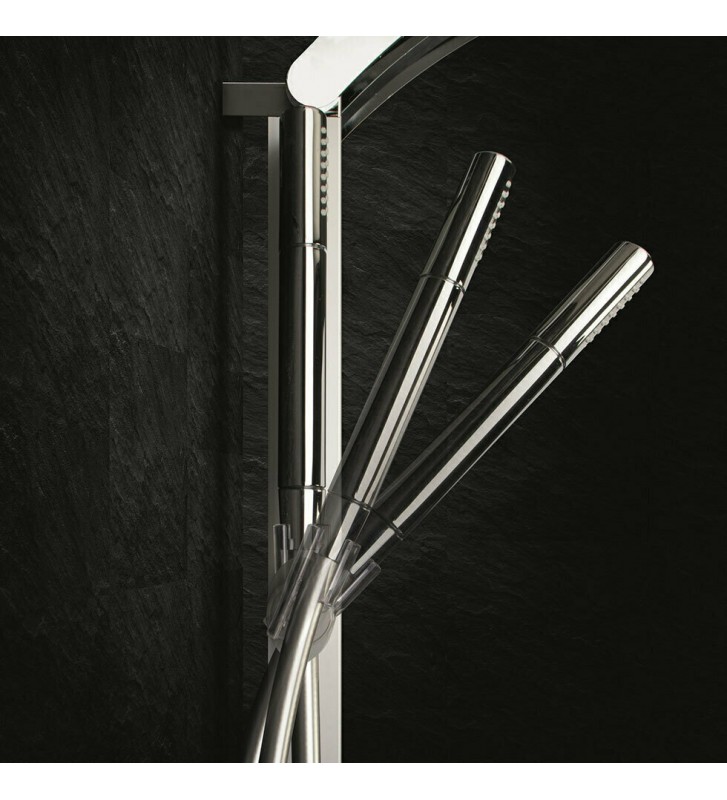 Στήλη  Ντους Dolce Vita Idea-100 Satin  Θερμομικτική από μασίφ Αλουμίνιο 2 Εξόδων  Ύψος 131,4cm