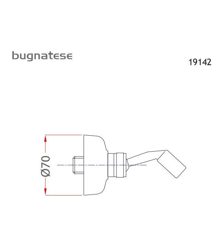 Shower Bracket Wall Mounted Bugnatese Oxford Bronze (19142-220)