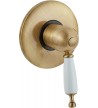 Built-in Mixer Single (1) Outlet Retro Bronze White Bugnatese Oxford (6330-220300)