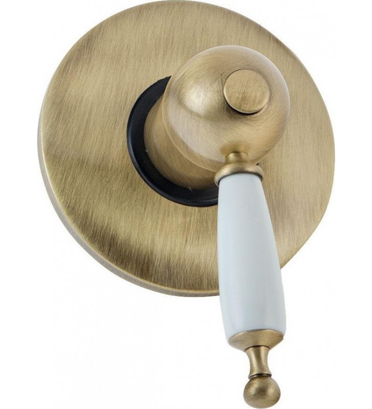 Built-in Mixer Single (1) Outlet Retro Bronze White Bugnatese Oxford (6330-220300)