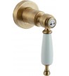 Built-in Mixer Retro Bronze White Bugnatese Oxford Three (3) Outlets Rotary (19441-220300)